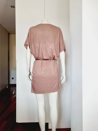 Benetton T XS Vestido mini marrón claro