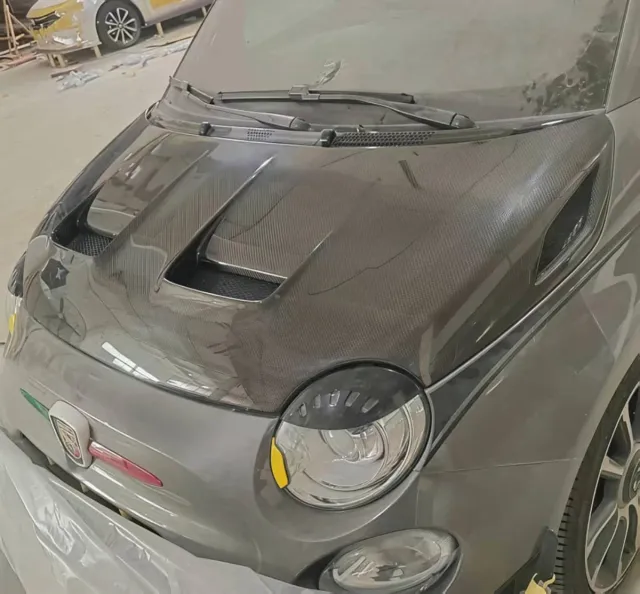 Abarth Capó Fibra Carbono 100% Estilo Japonés 4kg