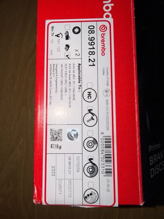 Coppia Dischi Freno posteriori Brembo Originali