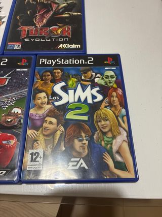 Pack 6 Juegos PS2: FIFA, Sims 2, Cars, Los Increíb