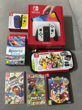 Nintendo Switch OLED + Juegos y Accesorios