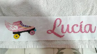 Cenefa punto de cruz personalizadas