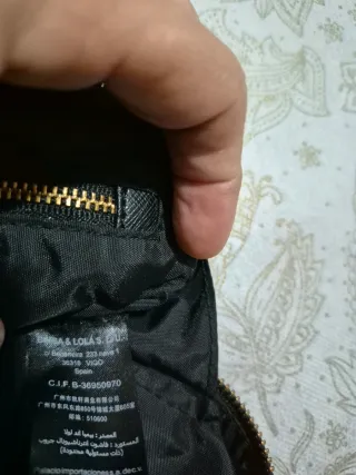 Bandolera Bimba y Lola Negra y Dorada