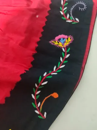 Disfraz Manchega/Pastora Bordado. Talla 6-7 años