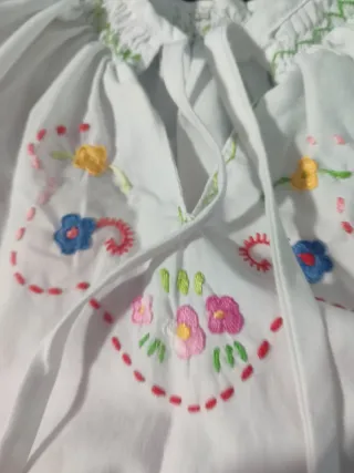 Disfraz Manchega/Pastora Bordado. Talla 6-7 años