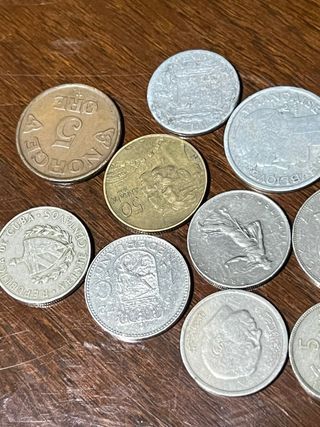 Lote monedas antiguas y coleccionables