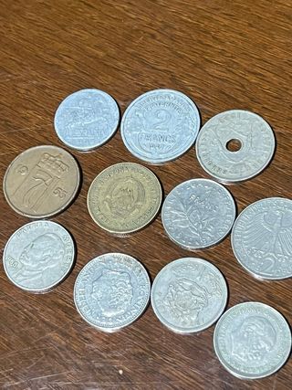 Lote monedas antiguas y coleccionables