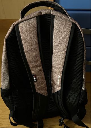 Mochila Fila Negra y Rosa