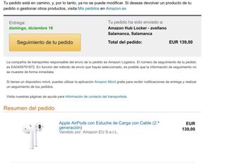 Apple AirPods 2.ª Gen con Estuche de Carga