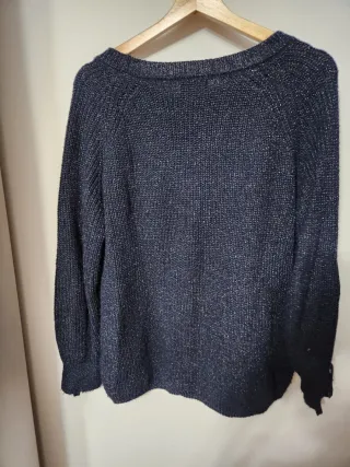 Jersey Only azul marino con plateado