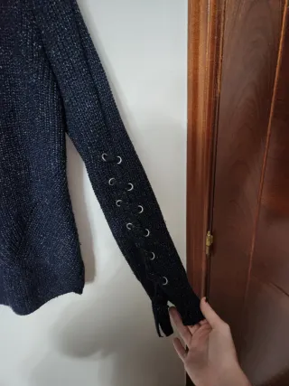 Jersey Only azul marino con plateado