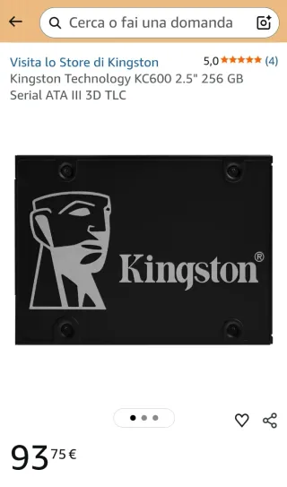 SSD Kingston KC600 256GB SATA