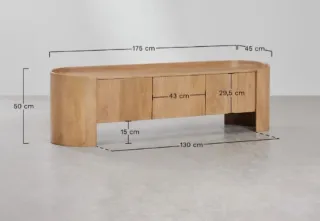 Mueble TV madera mango