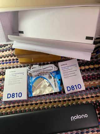 Impresora Térmica Portátil POLONO A4 Negra