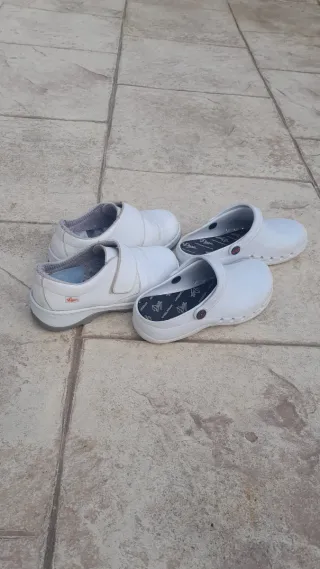 Calzado Sanitario Blanco Talla 36 (precio 2 pares)
