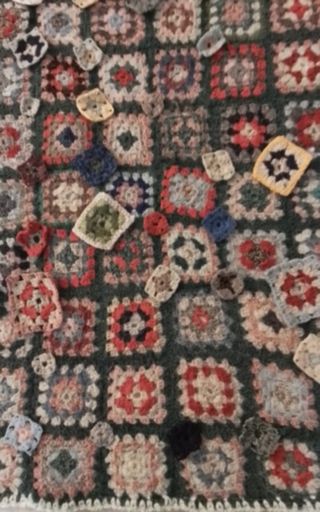 Copertina uncinetto granny squares