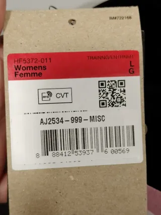 Top Nike Pro Talla L Negro y Rosa