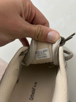 Zapatillas Oysho Ortholite X25 Gris Talla 37