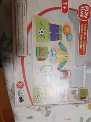 Tabla de actividades sensorial para bebés