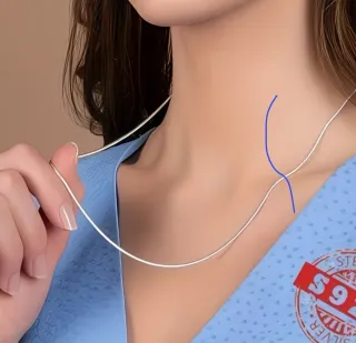 Gargantilla de plata nueva