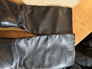 Botas altas piel tacón negro T41