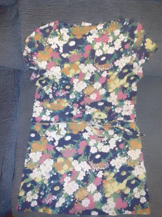 Camiseta mujer manga corta floral