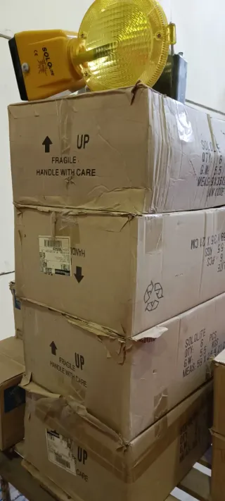 Lámpara intermitente seguridad de obra LED