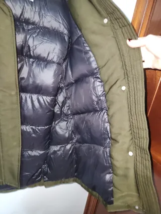 Parka Mango verde caqui Talla S