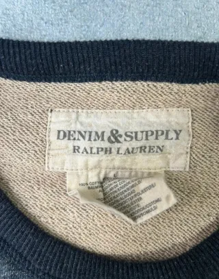 Sudadera Denim& Supply Ralph Lauren Gris Vintage L