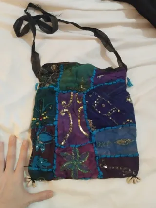 Bolso boho hippie vintage bordado