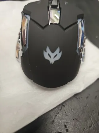 Ratón Gaming Negro y Plateado