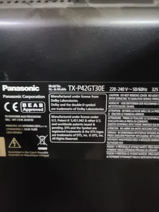 Peana TV Panasonic TX-P42GT30E