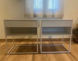 Dos mesitas de noche VIKHAMMER IKEA