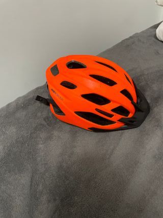 Casco Btwin Naranja Bicicleta Montaña