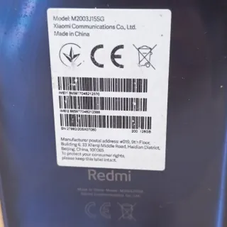 Xiaomi Redmi Note 9 NFC Azul Marino