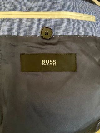 Traje de Graduación Hugo Boss Super 130 Drago Azul