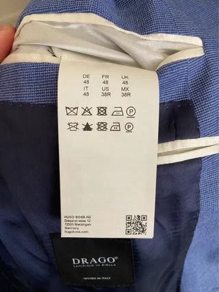 Traje de Graduación Hugo Boss Super 130 Drago Azul