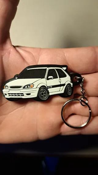 Llaveros personalizados de coches 3D