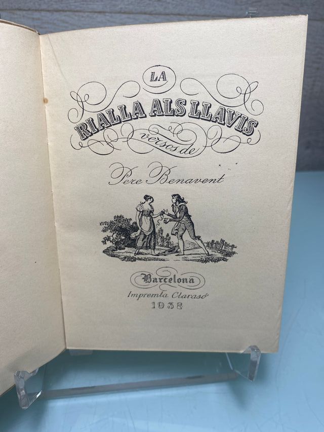 Libro poesia catalana "La Rialla als Llavis". 1938