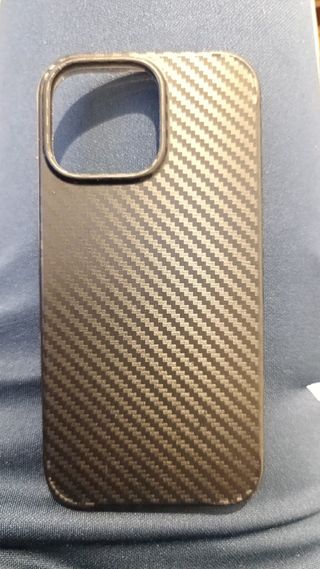 iPhone 16 Pro Max Negro Con funda fibra