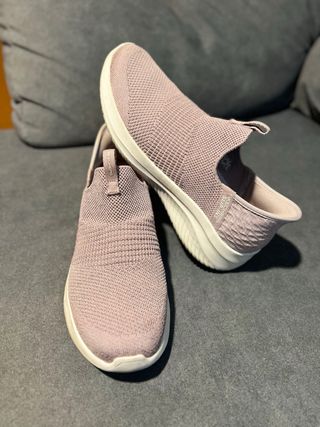 Zapatillas Skechers Mujer Rosa y Blanco