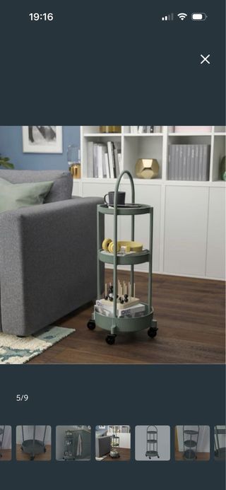 Carrello Ausiliare Ikea Grigio