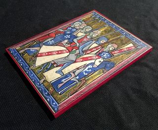 Cuadro Caballeros Cruzados Medieval