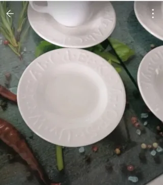 Lote de 6 tazas de porcelana