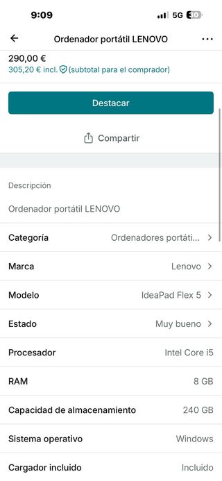 Ordenador portátil Lenovo gris