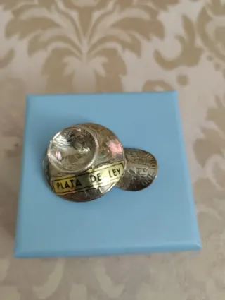 Pequeño Cenicero Monedas Plata Ley