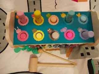 Xilófono, juego golpear, puzzle de madera