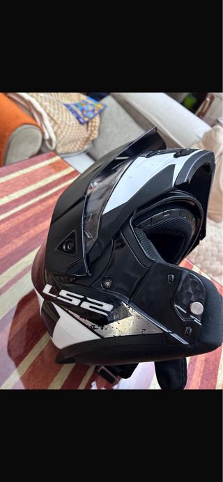 Casco Moto LS2 EVO Adventure Negro/Blanco