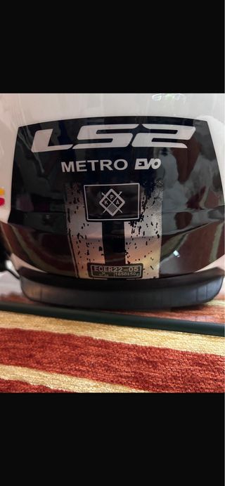Casco Moto LS2 EVO Adventure Negro/Blanco