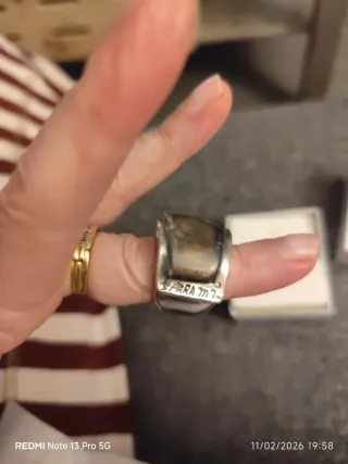 Anillo Plata Artesano Multicolor